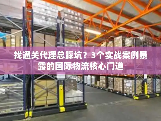 找通关代理总踩坑？3个实战案例暴露的国际物流核心门道