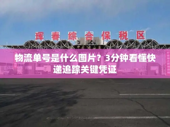 物流单号是什么图片？3分钟看懂快递追踪关键凭证