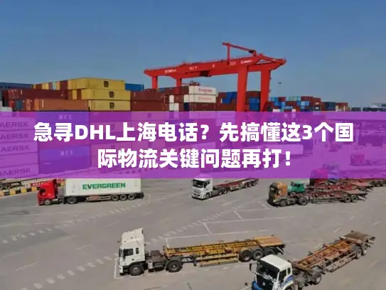 急寻DHL上海电话？先搞懂这3个国际物流关键问题再打！