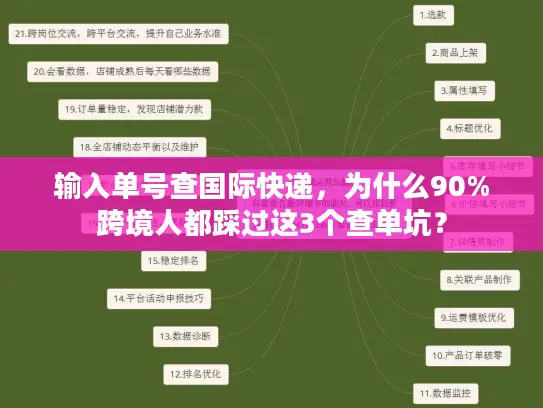 输入单号查国际快递，为什么90%跨境人都踩过这3个查单坑？