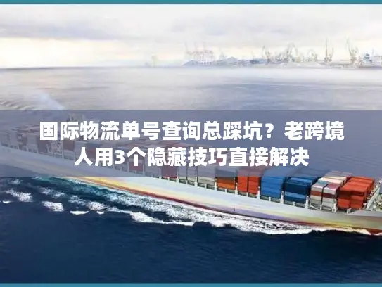 国际物流单号查询总踩坑？老跨境人用3个隐藏技巧直接解决