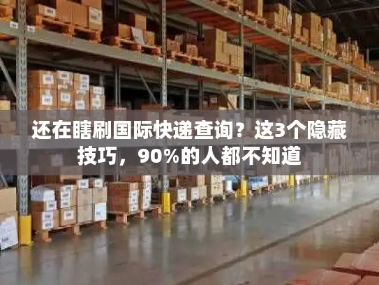 还在瞎刷国际快递查询？这3个隐藏技巧，90%的人都不知道