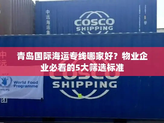 青岛国际海运专线哪家好？物业企业必看的5大筛选标准