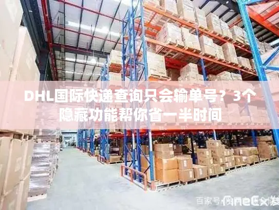 DHL国际快递查询只会输单号？3个隐藏功能帮你省一半时间
