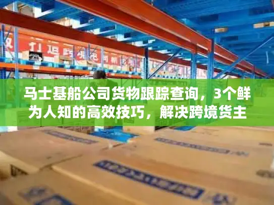 马士基船公司货物跟踪查询，3个鲜为人知的高效技巧，解决跨境货主90%的痛点