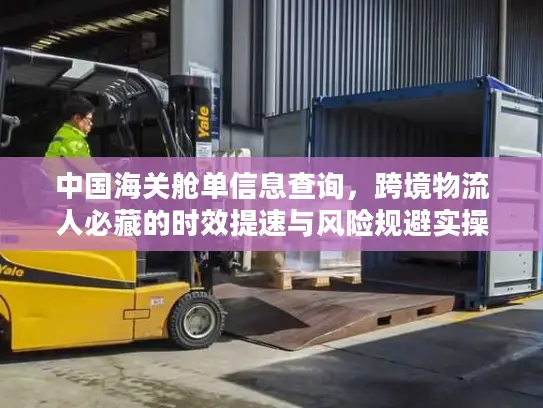 中国海关舱单信息查询，跨境物流人必藏的时效提速与风险规避实操技巧