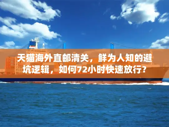 天猫海外直邮清关，鲜为人知的避坑逻辑，如何72小时快速放行？