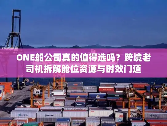 ONE船公司真的值得选吗？跨境老司机拆解舱位资源与时效门道