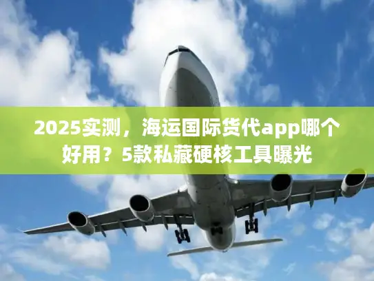 2025实测，海运国际货代app哪个好用？5款私藏硬核工具曝光