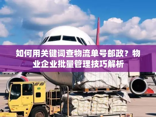 如何用关键词查物流单号邮政？物业企业批量管理技巧解析