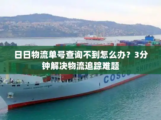 日日物流单号查询不到怎么办？3分钟解决物流追踪难题