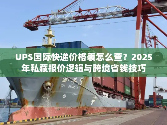 UPS国际快递价格表怎么查？2025年私藏报价逻辑与跨境省钱技巧