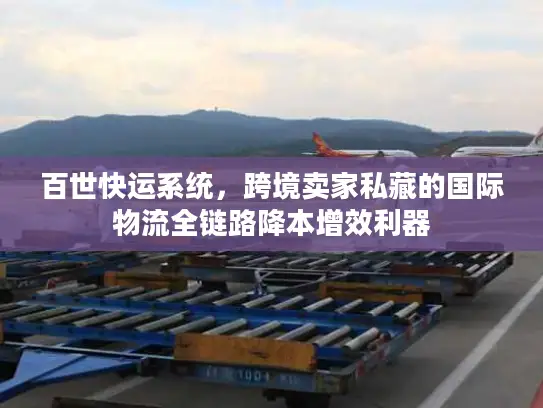 百世快运系统，跨境卖家私藏的国际物流全链路降本增效利器
