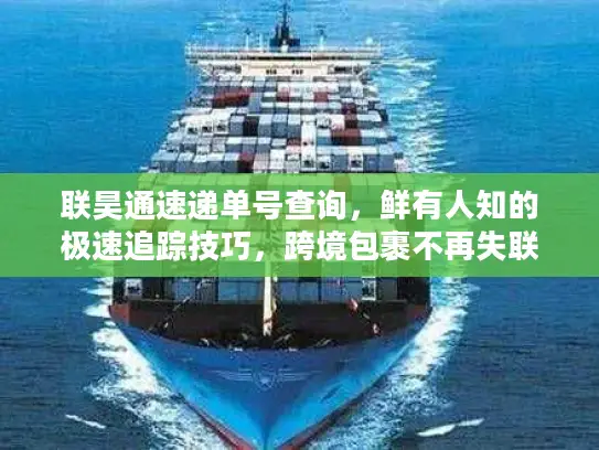 联昊通速递单号查询，鲜有人知的极速追踪技巧，跨境包裹不再失联