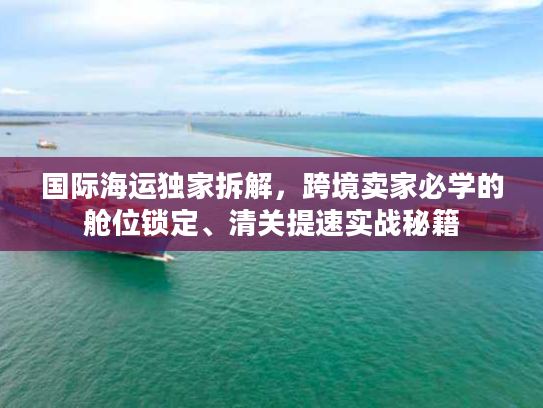 国际海运独家拆解，跨境卖家必学的舱位锁定、清关提速实战秘籍