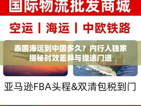 泰国海运到中国多久？内行人独家揭秘时效差异与提速门道