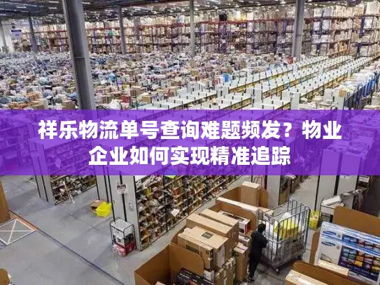 祥乐物流单号查询难题频发？物业企业如何实现精准追踪