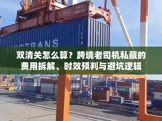 双清关怎么算？跨境老司机私藏的费用拆解、时效预判与避坑逻辑