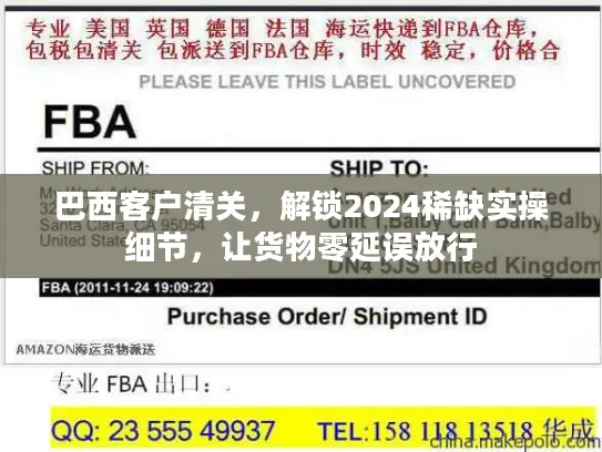 巴西客户清关，解锁2024稀缺实操细节，让货物零延误放行