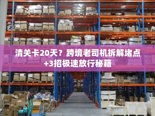 清关卡20天？跨境老司机拆解堵点+3招极速放行秘籍