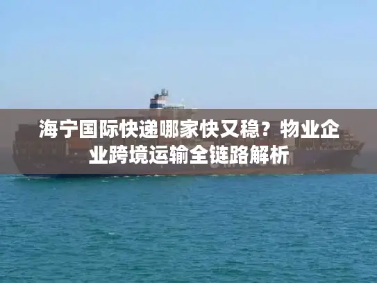 海宁国际快递哪家快又稳？物业企业跨境运输全链路解析