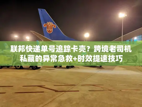 联邦快递单号追踪卡壳？跨境老司机私藏的异常急救+时效提速技巧