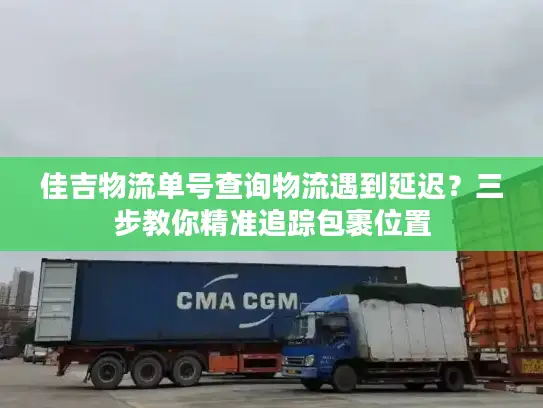 佳吉物流单号查询物流遇到延迟？三步教你精准追踪包裹位置