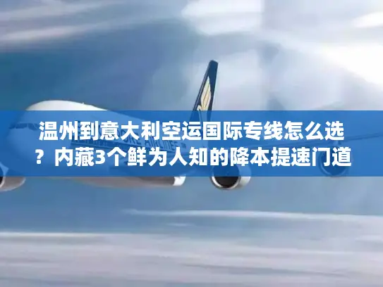 温州到意大利空运国际专线怎么选?内藏3个鲜为人知的降本提速门道 温州到意大利空运国际专线怎么选?内藏3个鲜为人知的降本提速门道