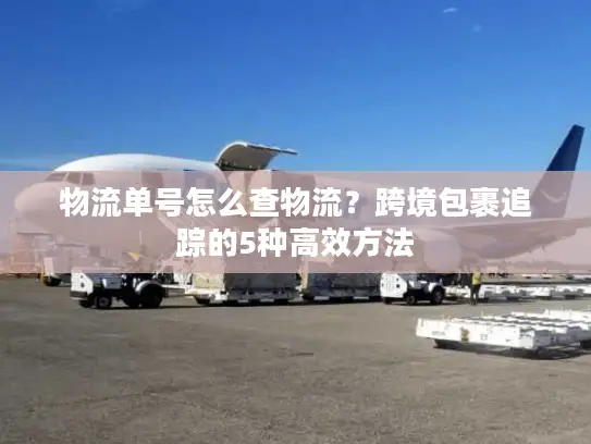 物流单号怎么查物流？跨境包裹追踪的5种高效方法