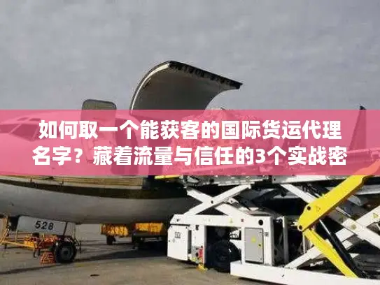 如何取一个能获客的国际货运代理名字？藏着流量与信任的3个实战密码