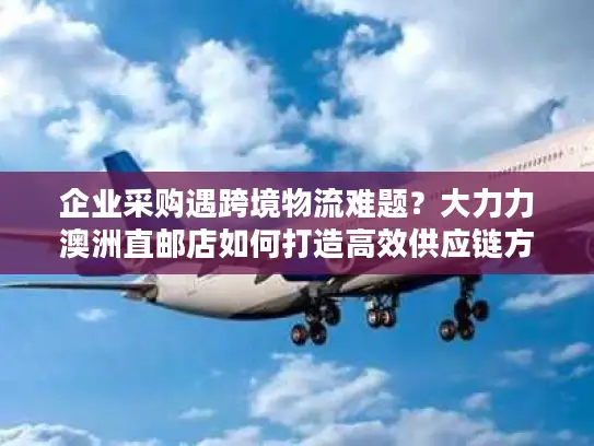 企业采购遇跨境物流难题？大力力澳洲直邮店如何打造高效供应链方案