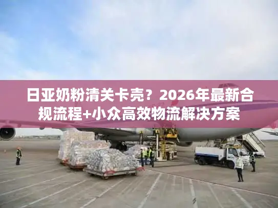 日亚奶粉清关卡壳？2026年最新合规流程+小众高效物流解决方案