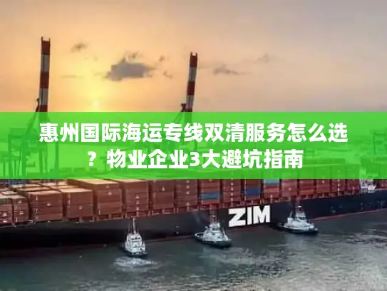 惠州国际海运专线双清服务怎么选？物业企业3大避坑指南