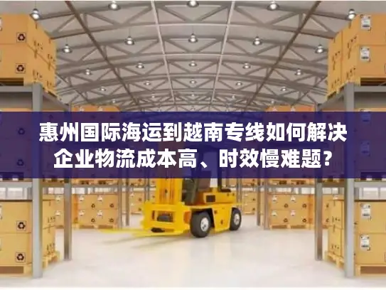 惠州国际海运到越南专线如何解决企业物流成本高、时效慢难题？