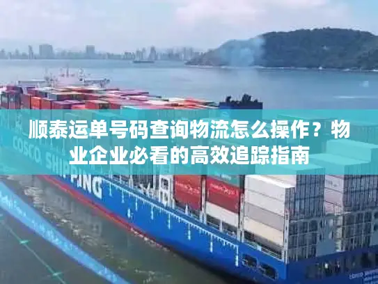 顺泰运单号码查询物流怎么操作？物业企业必看的高效追踪指南