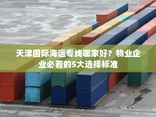 天津国际海运专线哪家好？物业企业必看的5大选择标准
