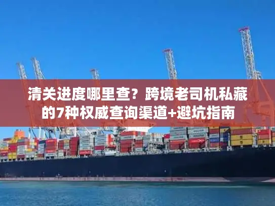 清关进度哪里查？跨境老司机私藏的7种权威查询渠道+避坑指南