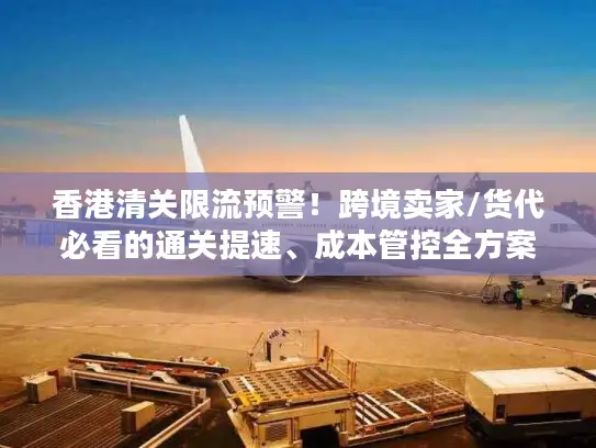 香港清关限流预警！跨境卖家/货代必看的通关提速、成本管控全方案