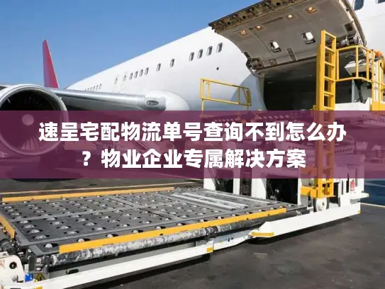 速呈宅配物流单号查询不到怎么办？物业企业专属解决方案