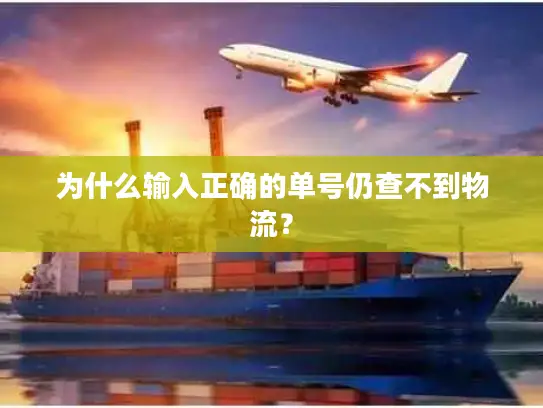 为什么输入正确的单号仍查不到物流？