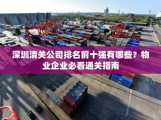 深圳清关公司排名前十强有哪些？物业企业必看通关指南
