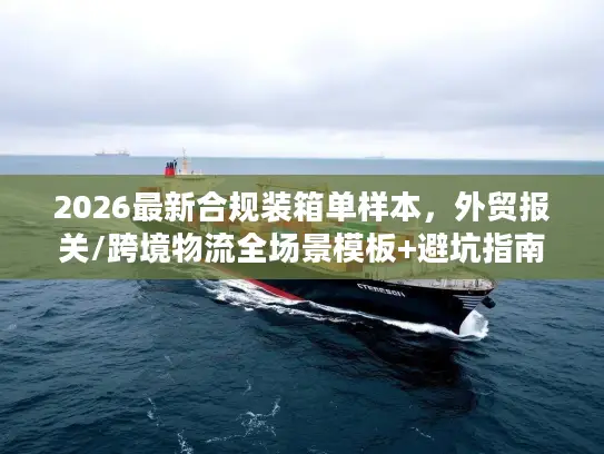 2026最新合规装箱单样本，外贸报关/跨境物流全场景模板+避坑指南