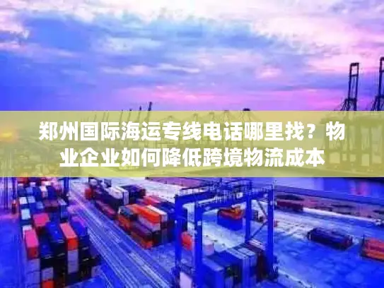 郑州国际海运专线电话哪里找？物业企业如何降低跨境物流成本