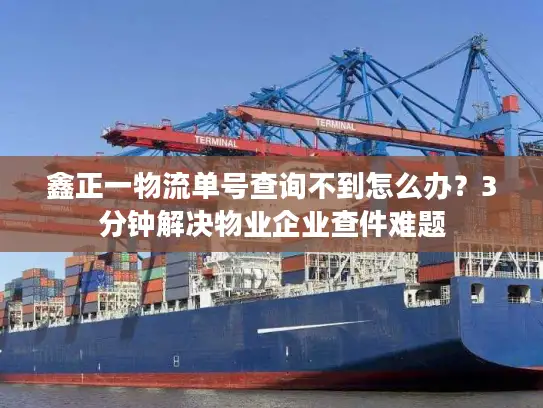 鑫正一物流单号查询不到怎么办？3分钟解决物业企业查件难题
