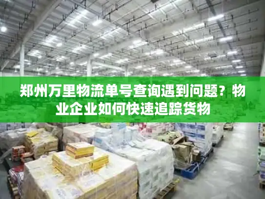 郑州万里物流单号查询遇到问题？物业企业如何快速追踪货物