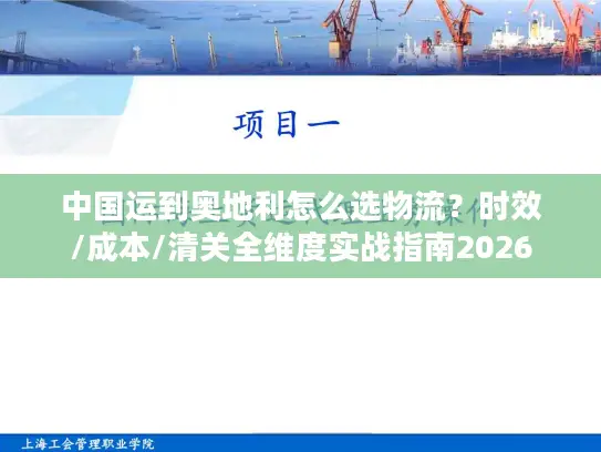 中国运到奥地利怎么选物流？时效/成本/清关全维度实战指南2026