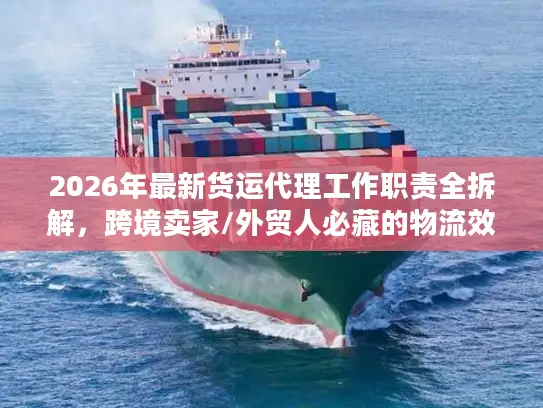 2026年最新货运代理工作职责全拆解，跨境卖家/外贸人必藏的物流效率密码