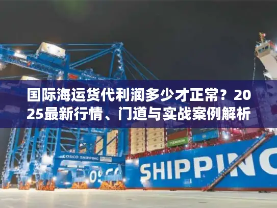 国际海运货代利润多少才正常？2025最新行情、门道与实战案例解析