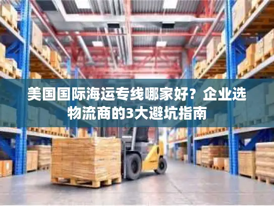 美国国际海运专线哪家好？企业选物流商的3大避坑指南
