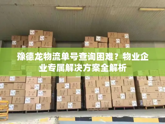 豫德龙物流单号查询困难？物业企业专属解决方案全解析